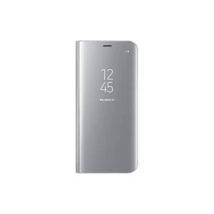 Image of Samsung EF-ZG950CSEGWW Galaxy S8 Clear View Standing Cover in Silver