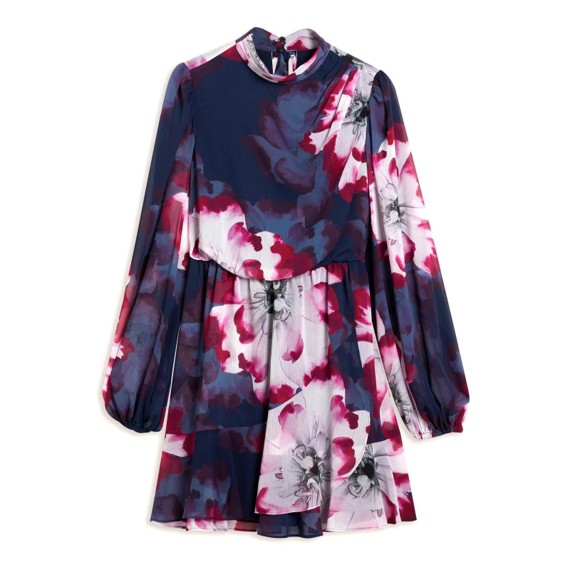 Image of Ted Baker Womens Aracely Shift Dress navy female 10 (S)