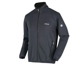 Image of Regatta Black 'Highton Lite' Full Zip Stretch Softshell Jacket - S