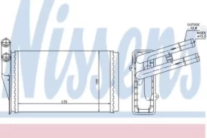 Image of Nissens Radiator Heat Matrix 70221