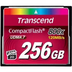 Image of Transcend Premium 800x CompactFlash card 256GB