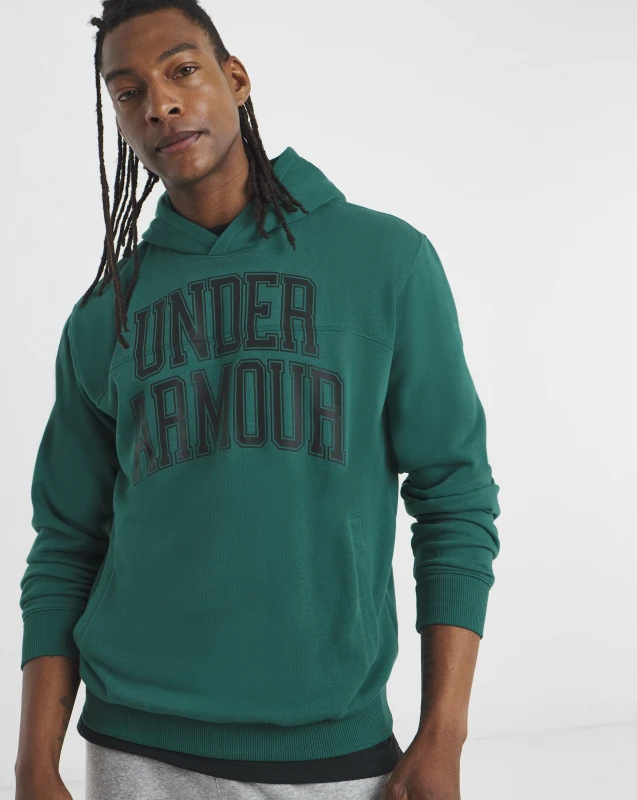Image of Under Armour Under Armour Rival Graphic Hoodie Green - Under Armour - Size: M 38/40 Green Male M 38/40 AR35502