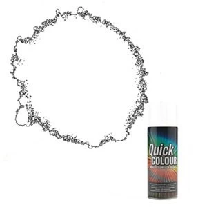 Image of Rust-Oleum Quick colour White Gloss Multi-surface Spray Paint 400ml