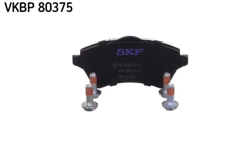 Image of SKF VKBP 80375 Brake pad set not prepared for wear warning indicator Brake Pad Set,disc brake (402)