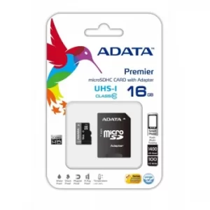 Image of ADATA Premier microSDHC UHS-I U1 Class10 16GB 16GB MicroSDHC Class 10 memory card