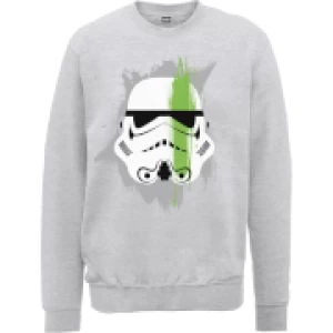 Image of Star Wars Paintstroke Stormtrooper Sweatshirt - Grey - L