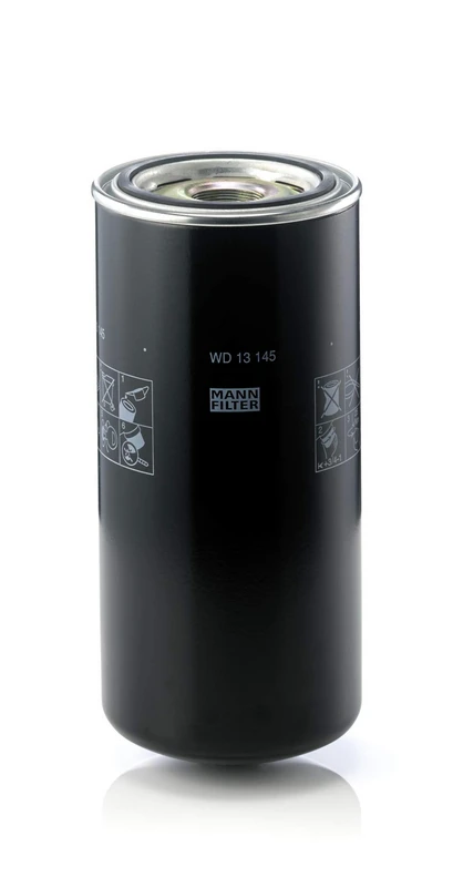 Image of MANN-FILTER WD 13 145 Oil filter 1 1/2-16 UN Spin-on Filter, for high pressure levels Oil Filter (7)