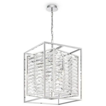 image of Maytoni Classic - Tening Classic Tening 4 Light Chrome Pendant Ceiling Light