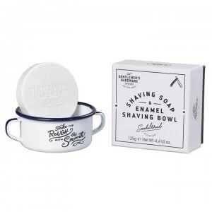 Gentlemens Hardware Shaving Soap and Enamel Shaving Bowl - Multi