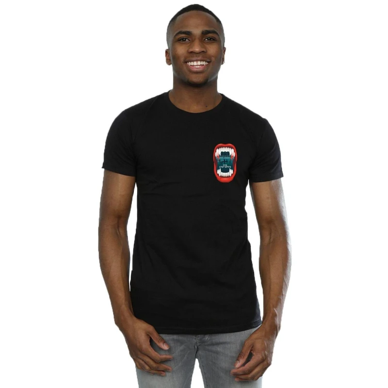 Image of The Lost Boys The Lost Boys Men Teeth Pocket T-Shirt in Black Size: Small Black S Male 5059934777330