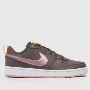 image of Nike Purple Court Borough Low 2 Girls Youth Trainers