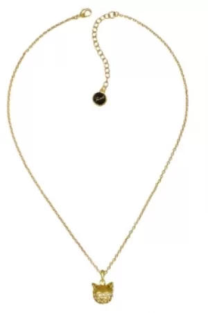 image of Ladies Karl Lagerfeld Gold Plated Choupette Necklace 5378057