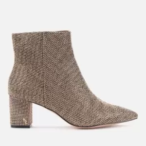 Image of Kurt Geiger London Womens Burlington Studded Heeled Ankle Boots - Beige - UK 5