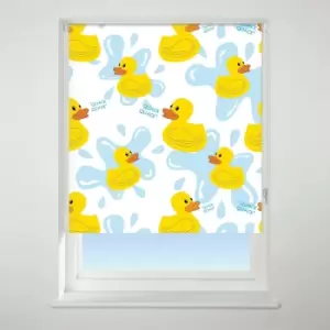 Image of Universal Patterned Quack Quack Yellow Blackout Roller Blind Yellow