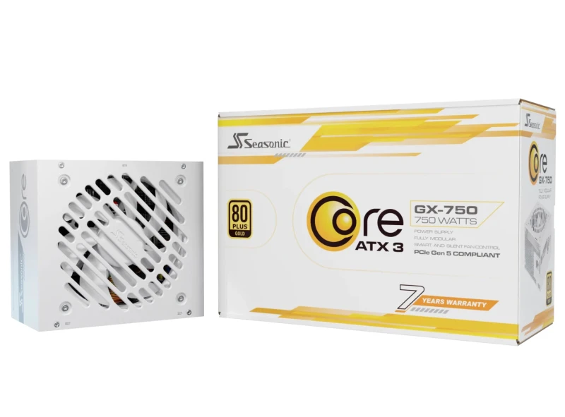 Image of Seasonic Seasonic CORE GX-750 power supply unit 750 W 20+4 pin ATX ATX White SRP-CGX751-A5A32SF-W