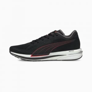 image of PUMA Velocity Nitro Mens Running Shoes, Black/Lava Blast Size 10 Shoes