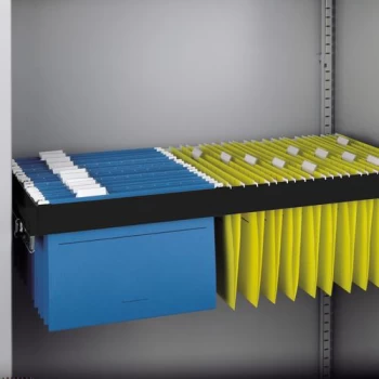 Image of Roll out filing frame for Bisley systems storage cupboards and tambours - black