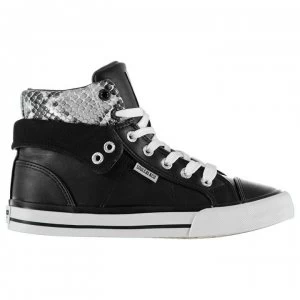 image of SoulCal Aston Hi Top Ladies Trainers - Snake/White