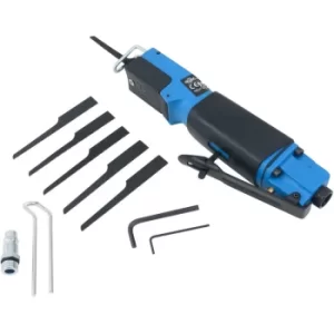 image of Reciprocating Saw Compressed Air Body Metal Pneumatic Saw Tools Including Blades 1/4' Adjustable Stop Bracket