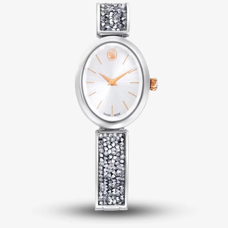Image of Swarovski Ladies Crystal Rock Silver Watch 5656878 Silver female