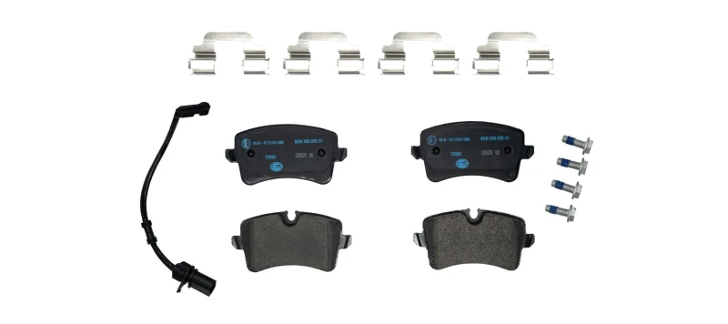 Image of HELLA Brake pad set HELLA 8DB 355 025-311