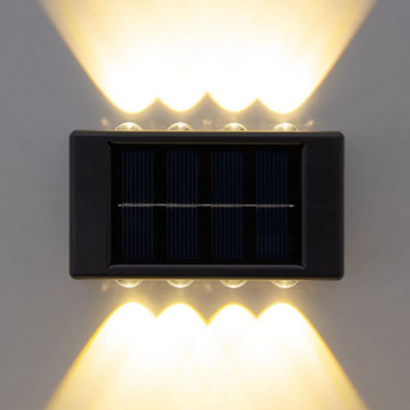 Image of Gardenkraft 2-Pack Warm White Solar Wall Lights