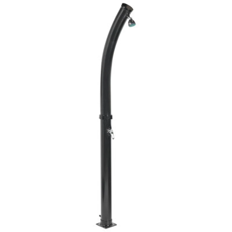Image of Beliani Freestanding Outdoor Solar Shower Engabao Black