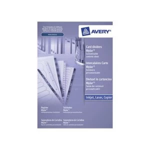 Image of Avery A4 Index Multipunched 1 10 White