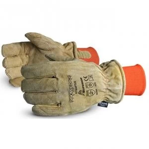 Image of Superior Glove Snowforce Leather Freezer Glove Beige Ref SU678AFTLK Up