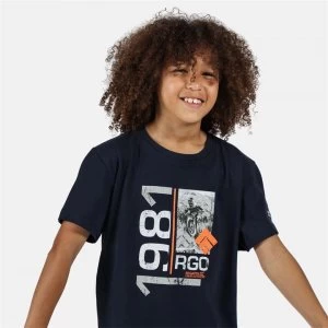Image of Regatta Bosley III Cotton T-Shirt - Navy 1981