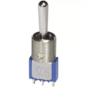 image of APEM 5647MA Toggle switch 250 V AC 3 A 2 x (On)/Off/(On) momentary/0/momentary