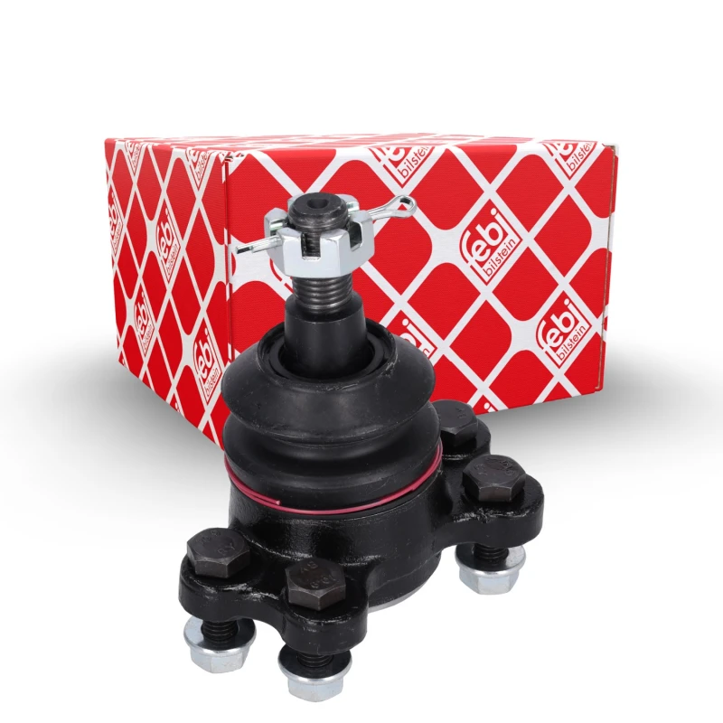 Image of FEBI BILSTEIN 14117 Ball joint OE Turbo NEW, Upper, with fastening/mounting material Support-/Steering Link (2462)
