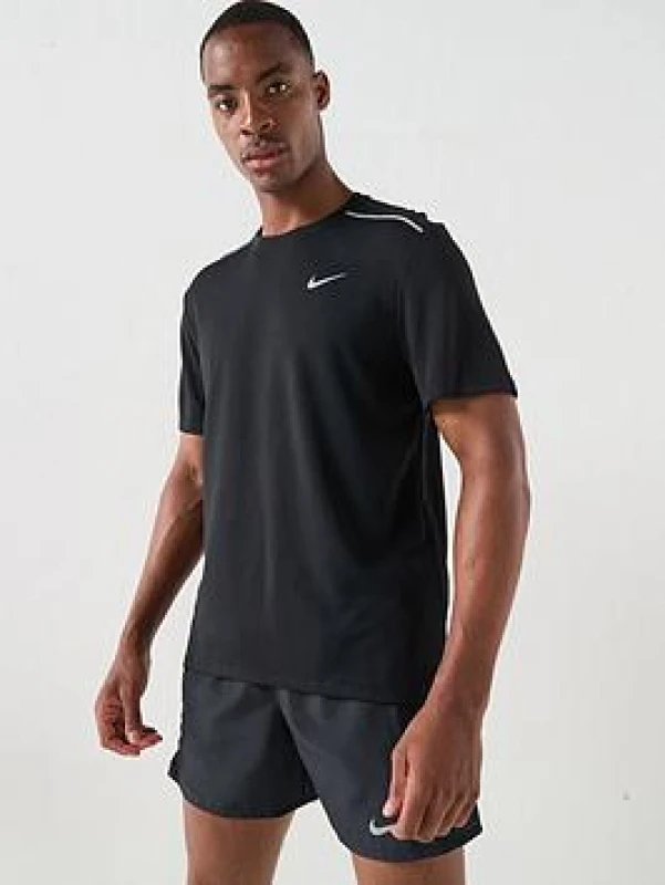 Image of Nike DriFit Miler Running Top Mens - Black Male 2XL
