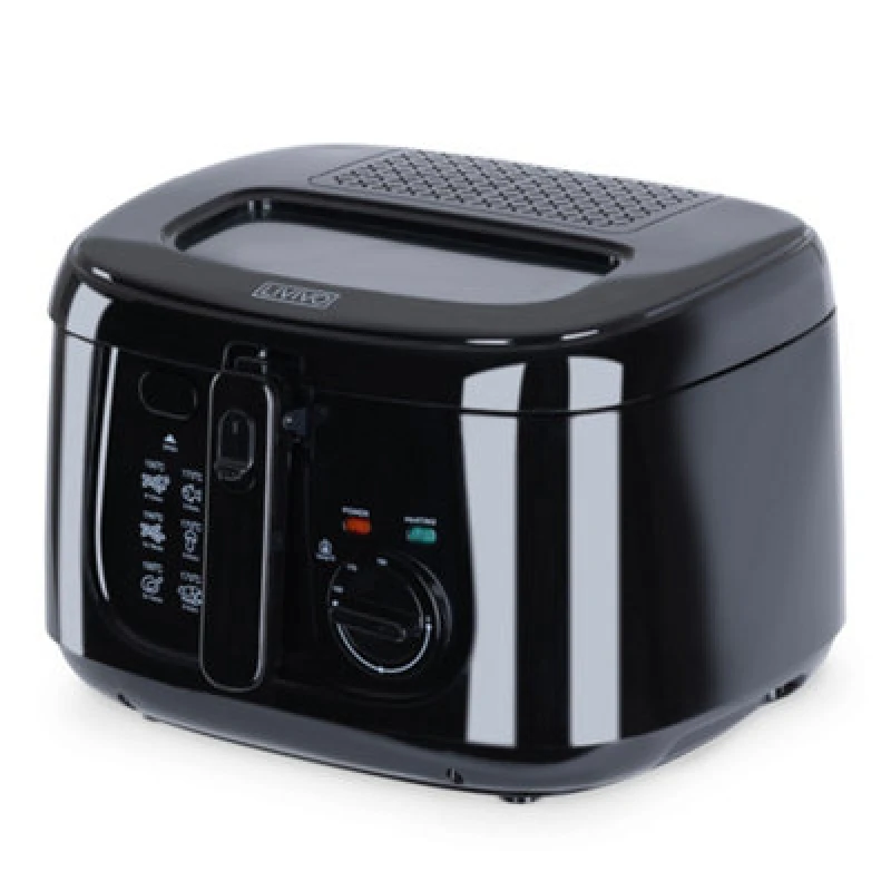 Image of LIVIVO 2.5L Deep Fat Fryer - Non-stick Surface, Mesh Frying Basket & Accessories Included Black unisex
