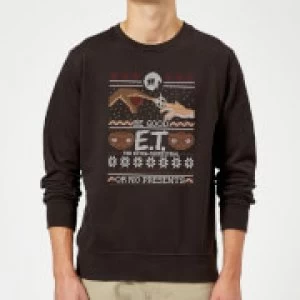 image of E.T. the Extra-Terrestrial Be Good or No Presents Sweatshirt - Black