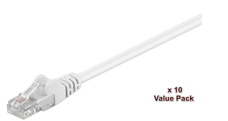 Image of Microconnect V-UTP5005WVP networking cable White 0.5 m Cat5e U/UTP (UT