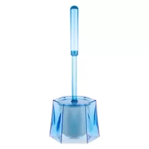 image of Premier Housewares Dow Blue Toilet Brush And Holder