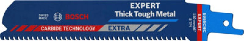 Image of Bosch Expert S955CHC Thick Tough Metal Cutting Reciprocating Sabre Saw Blades 2608900366 Length: 150mm