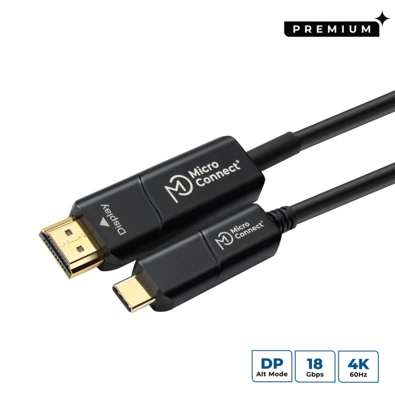 Image of Microconnect USB3.1CHDMI10OP video cable adapter 10 m USB Type-C HDMI