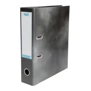 Image of Elba Classy A4 Lever Arch File 70mm Laminated Gloss Finish Black Single