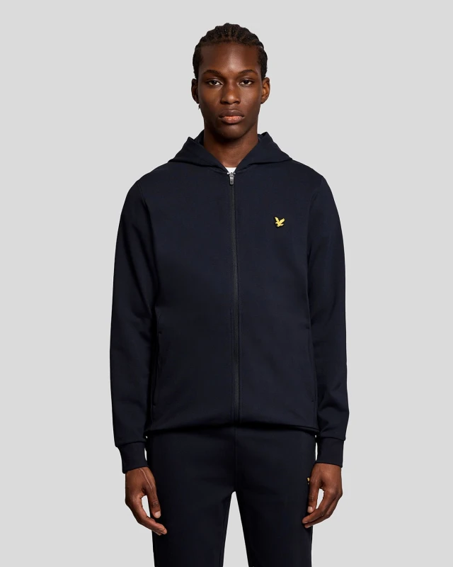 Image of Lyle & Scott Full-zip hoodie Lyle & Scott Fly Bleu Male 2XL