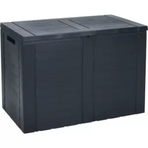 image of 175L Outdoor Garden Cushion Storage Box Chest in Black