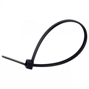 Image of HellermannTyton UB150B Black TY-ITS Cable Tie 150 x 3.5mm (Pack 100)