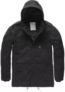 Image of Vintage Industries Darren Parka Jacket, black, Size L, black, Size L