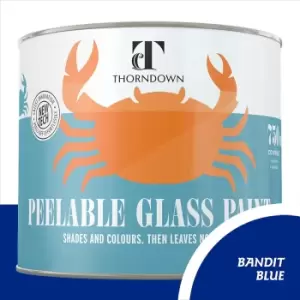 Image of Thorndown Bandit Blue Peelable Glass Paint 750ml