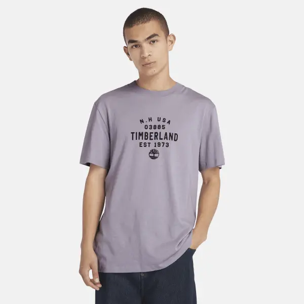 Image of Timberland - Graphic T-Shirt in Purple, Man, Purple, Size: L