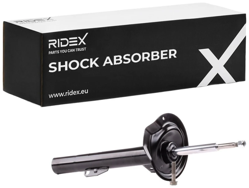 Image of RIDEX 854S0770 Shock absorber Front Axle Left, Gas Pressure, Twin-Tube, Suspension Strut, Top pin Shock Absorber (854)