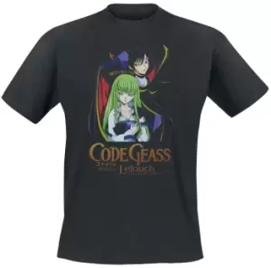 Code Geass CC and Lelouch T-Shirt black