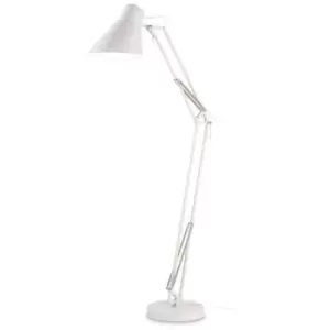 Image of Ideal Lux Sally Adjustable Task Floor Lamp White