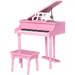 Image of Jouet Kids 30 Key Mini Piano with Music Stand & Bench - Pink